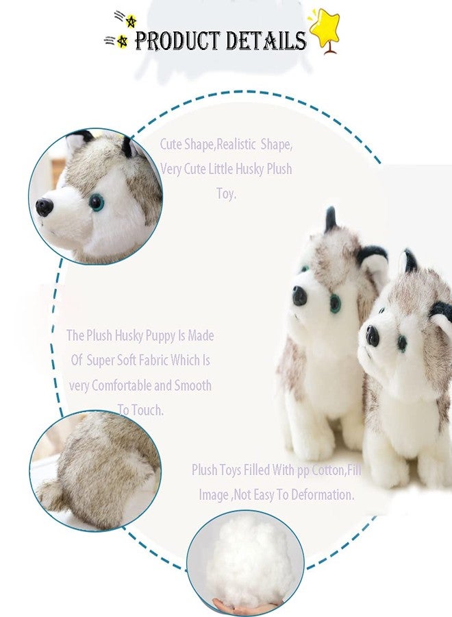 CHELEI2019 9.8" Stuffed Husky Dog Plush,Puppy Stuffed Animal Husky Adorable Gifts for Kids - Image 3